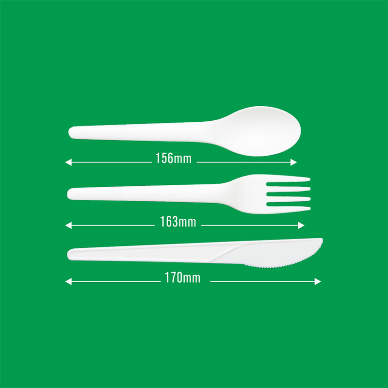 What are the material characteristics of disposable pla cutlery